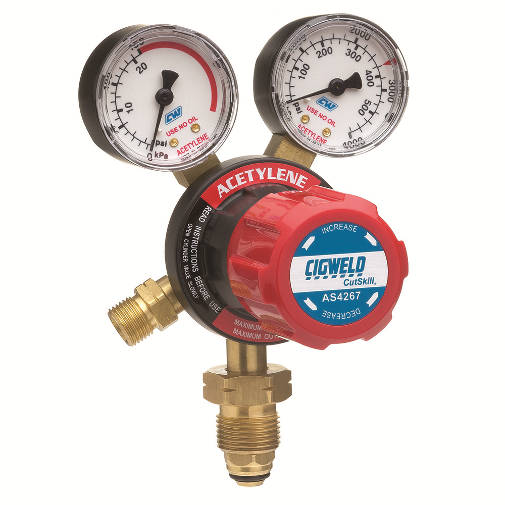 Other view of CutSkill Acetylene Regulator - Twin Gauge - 210223 - Cigweld