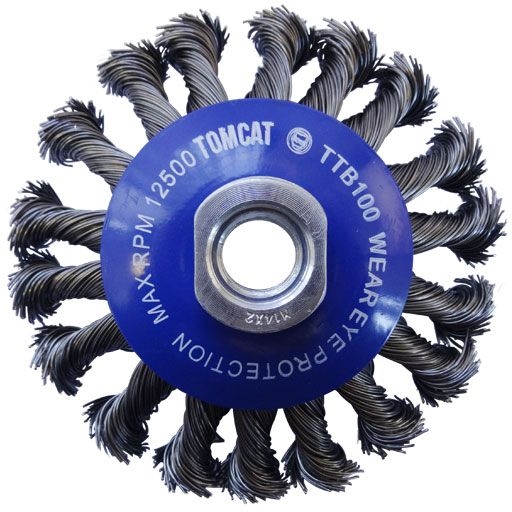 Other view of Josco TTB100 Multi-Bore Heavy Duty Steel Twist Knot Wire Bevel Brush - 100mm