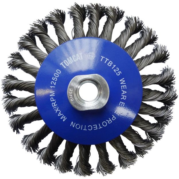 Other view of Josco TTB125 Multi-Bore Heavy Duty Steel Twist Knot Wire Bevel Brush - 125mm