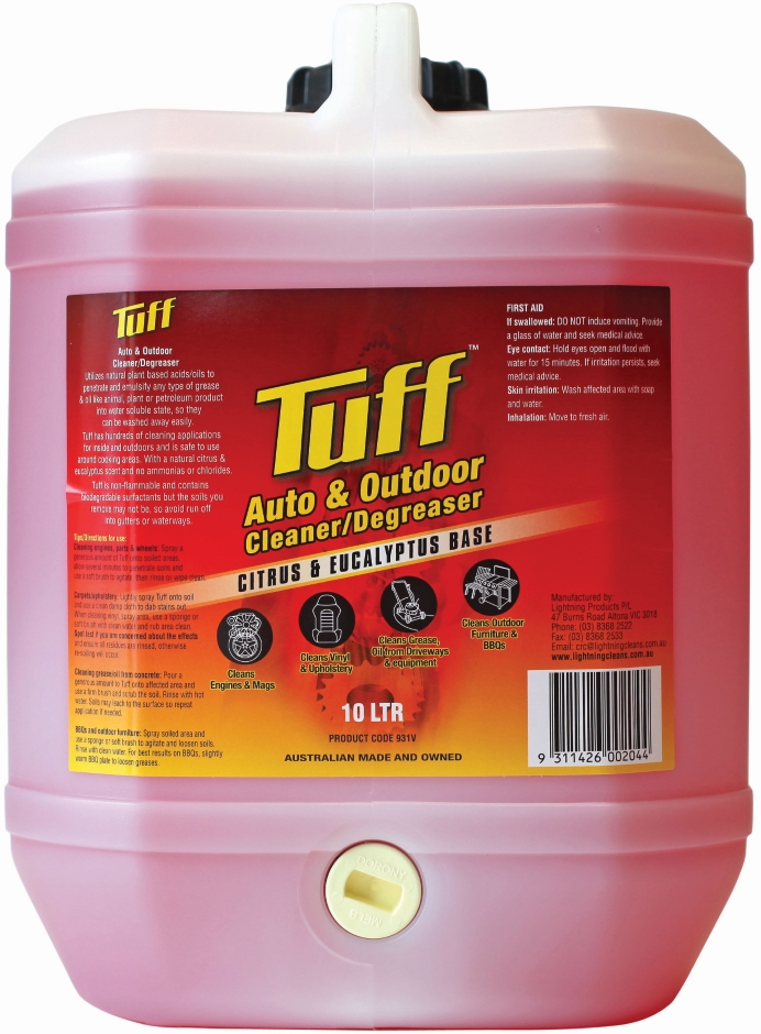 Other view of Auto/Outdoor Cleaner/Degreaser - Red - 10 L - Can - 931V - Tuff® - Lightning