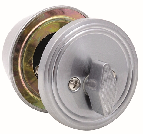 Other view of Deadbolt - Traditional Single Cylinder & Turn - Satin Chrome - WDB60SCC - Trio - 6/Pack