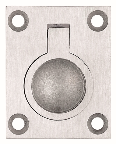 Other view of Flush Pull - Cabinet Pull Ring - Stainless Steel - Satin Chrome - 38 mm x 48 mm - BWSPR48SC - Trio