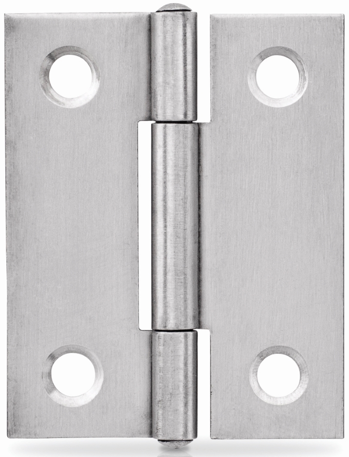 Other view of Butt Hinge - Fixed Pin - Light & Narrow - 304 Stainless Steel - Satin - 50 mm x 40 mm x 1.2 mm - T5012FPSS20 - Trio