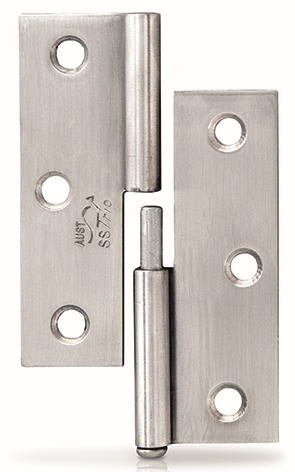 Other view of Butt Hinge - Lift Off Pin - Left Hand - 304 Stainless Steel - Satin - 85 mm x 60 mm x 1.6 mm - T8516LHSSLO20 - Trio