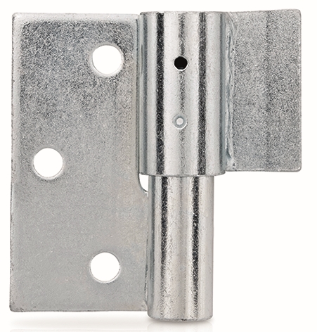 Other view of Gate Hinge - Security Pin - Timber to Steel - Left Hand - Steel - Zinc - 88 mm x 86 mm x 4 mm - T2100LHB - Trio