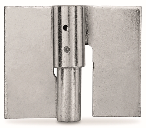 Other view of Gate Hinge - Prison Heavy Duty - Right Hand - Steel - Zinc - 102 mm x 131 mm x 6 mm - T2600RHB - Trio