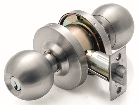 Other view of Latch - Cylindrical - Satin Chrome - 46 mm - 57 mm - R21-L70SC - Trio