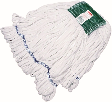 Other view of Rough Floor Wet Mop - Fleece Cotton/Polyester - White - FGT25500WH00 - Rubbermaid