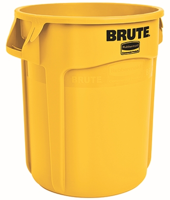 Other view of Vented Container Without Lid - Round - Plastic - Yellow - 76 L - FG262000YEL - Brute® - Rubbermaid