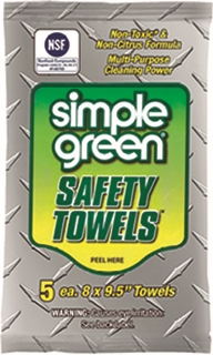 Other view of Heavy Duty Multi-Purpose Safety Towel - White/Grey - 12" - 5/Pack - SG13322 - Simple Green