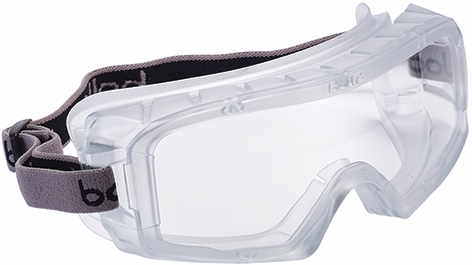 Other view of Safety Goggles with Strap - Indirect Top/Bottom Vented - Clear Frame - Clear Lens - ALS A/F, A/S - 1686101 - Coverall 2 - Bollé Safety