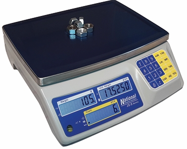 Other view of Counting Scale - LCD Display - 30 kg x 1 gm - 320 x 300 x 115 mm - ABS Plastic - White - JS30 - National Weighing & Instruments - 1/Pack