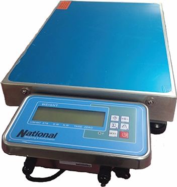 Other view of Bench Scale - LCD Display - 30 kg x 5 gm - 400 x 300 mm - Mild Steel - White - TCS100 - National Weighing & Instruments - 1/Pack