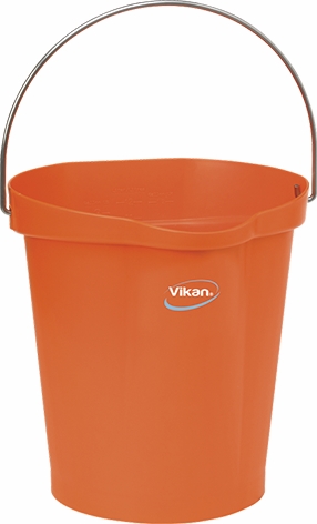 Other view of Heavy Duty Hygiene Bucket - Polypropylene - Orange - 12 L - 5686 - Vikan