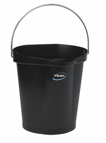 Other view of Heavy Duty Hygiene Bucket - Polypropylene - Black - 12 L - 5686 - Vikan