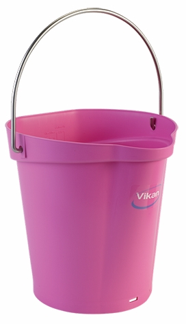 Other view of Heavy Duty Hygiene Bucket - Polypropylene - Pink - 6 L - 5688 - Vikan