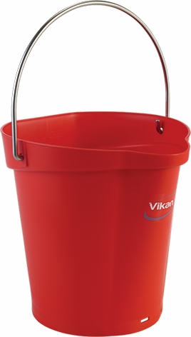 Other view of Heavy Duty Hygiene Bucket - Polypropylene - Red - 6 L - 5688 - Vikan