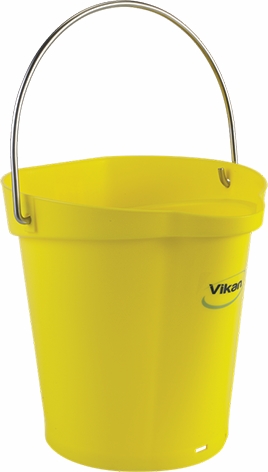 Other view of Heavy Duty Hygiene Bucket - Polypropylene - Yellow - 6 L - 5688 - Vikan