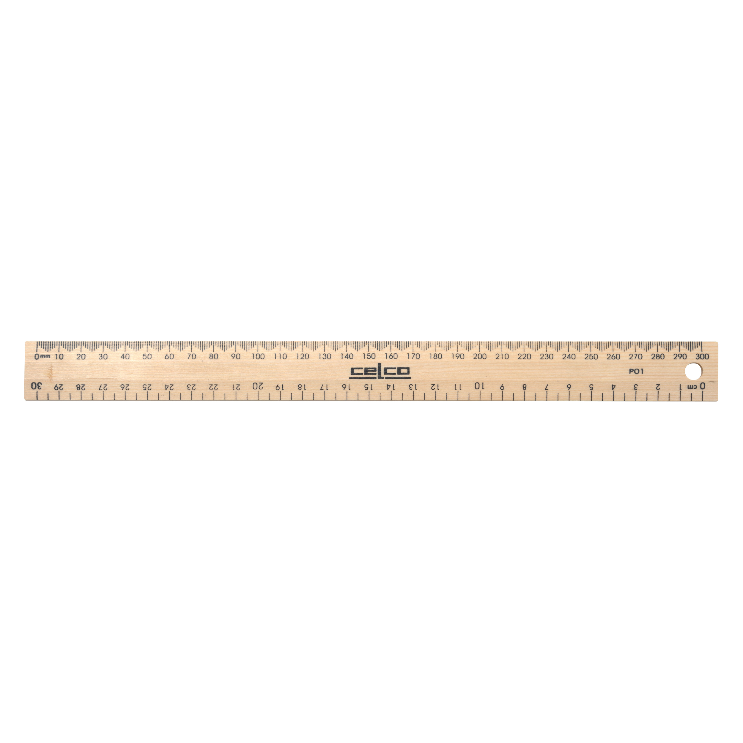 Other view of CELCO - RULER - WOOD METRIC DRILLED - 30X28X2mm - 0331910