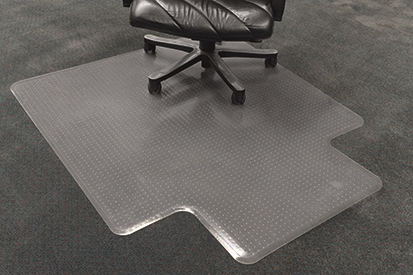 Other view of Anchormat No Anchors Chair Mat With Lip - Clear - 1150 x 1350 mm - AMH45S - MATTEK