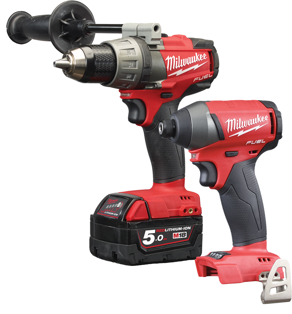 Other view of Milwaukee M18FPP3C-502B 18V 5.0Ah Li-ion Cordless Fuel Brushless 3 Piece Combo Kit