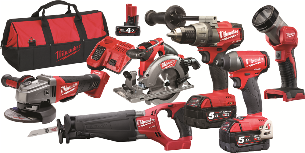 Other view of Milwaukee M18FPP6C-502B 18V 5.0Ah Li-ion Cordless Fuel Brushless 6 Piece Combo Kit