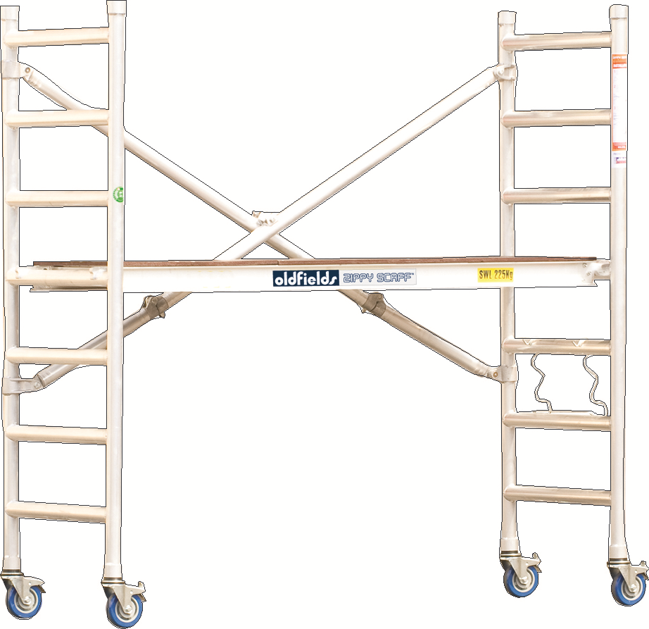 Other view of Light Duty Zippy Scaffold Foldable Base - Aluminium - 1.96 m x 0.74 m x 1.96 m - 225 kg - Oldfields