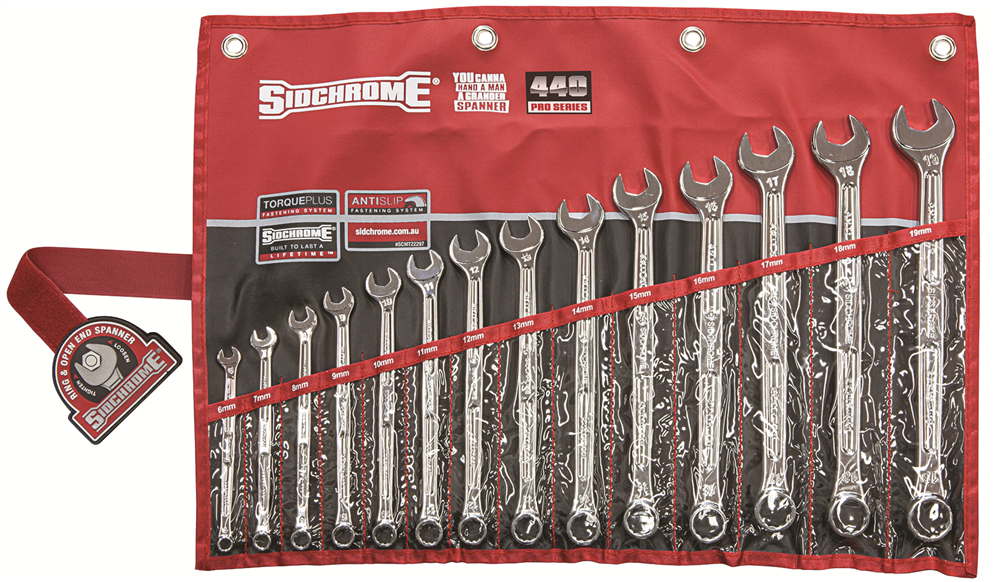 Other view of Sidchrome 440 Series 14 Piece Metric Ring & Open End Spanner Set SCMT22297