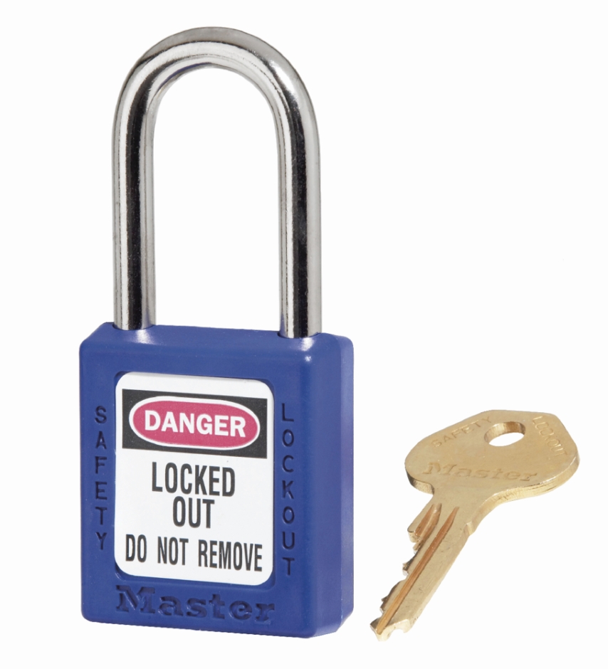 Other view of Safety Lockout Padlock - Blue - Master Lock® - 410 Series