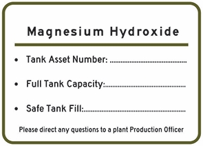 Other view of Safety Sign - Magnesium Hydroxide - Poly - Black On White - 250 x 180 mm - Prosafe