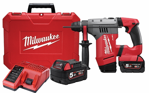 Other view of Milwaukee M18CHP-502C 18V 5.0Ah Li-ion Cordless Fuel Brushless 28mm SDS Plus Rotary Hammer Kit