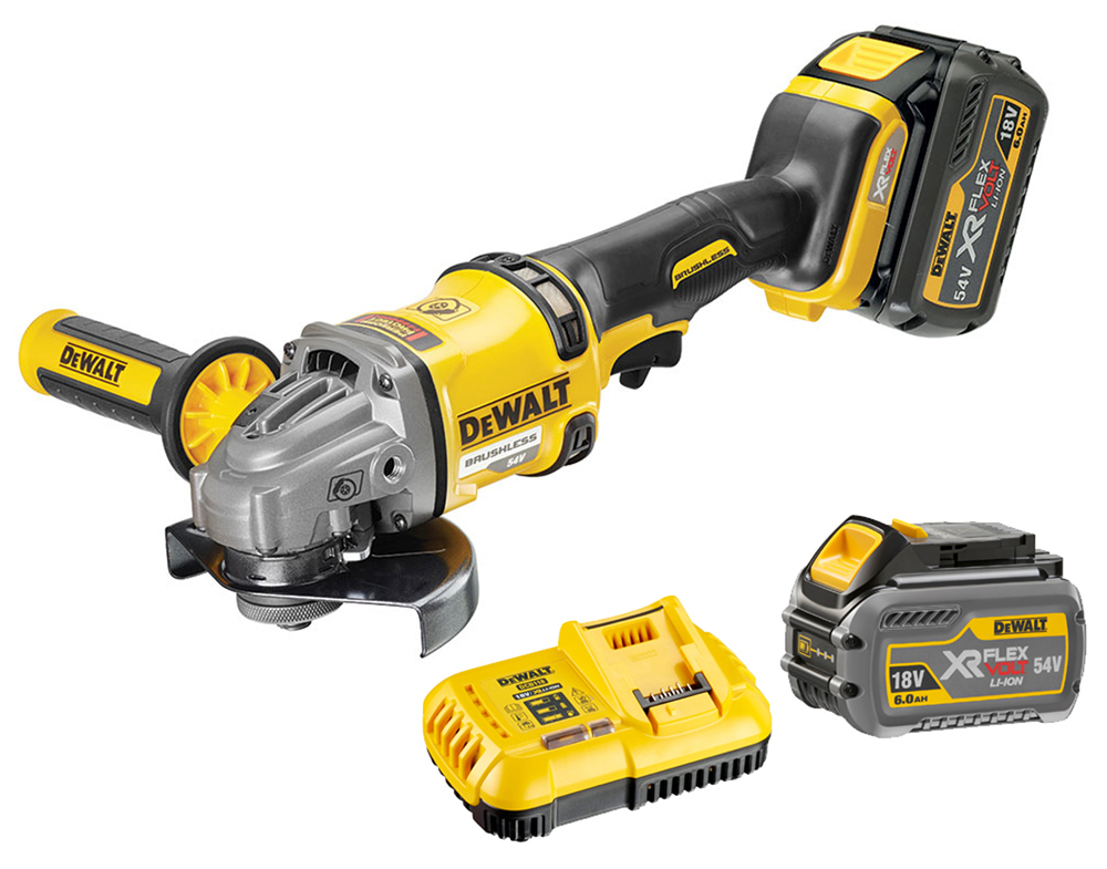 Other view of Dewalt DCG414T2-XE 54V 6.0Ah Li-ion Cordless Brushless 125mm 5" Angle Grinder Kit