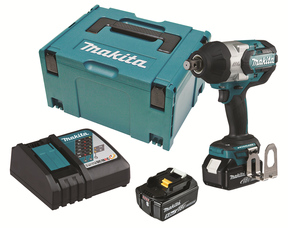 Other view of Makita DTW1001RTJ 18V 5.0Ah Li-ion Cordless Brushless 3/4" Impact Wrench Kit