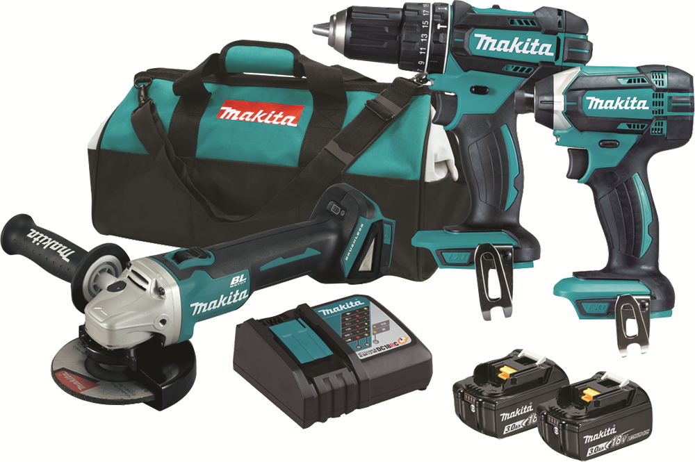 Other view of Makita DLX3068 18V 3.0Ah Li-ion Cordless 3 Piece Combo Kit