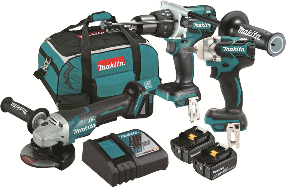 Other view of Makita DLX3072T 18V 5.0Ah Li-ion Cordless Brushless 3 Piece Combo Kit