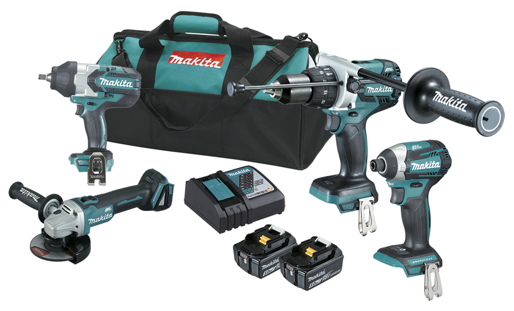 Other view of Makita DLX4092T 18V 5.0Ah Li-ion Cordless Brushless 4 Piece Combo Kit