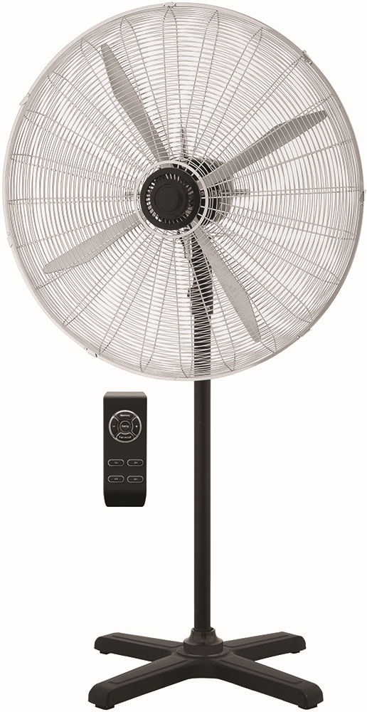 Other view of Strom – Industrial fan – Pedestal – Chrome – Remote – 750mm