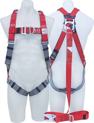 Other view of Full Body Rigger's Harness - Polyester - Red and Grey - Large - AB126-36L - PRO™