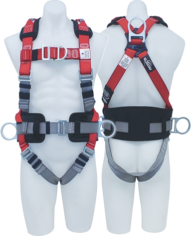 Other view of Full Body All Purpose Harness - Polyester - Red and Grey - Large - AB124L - PRO™