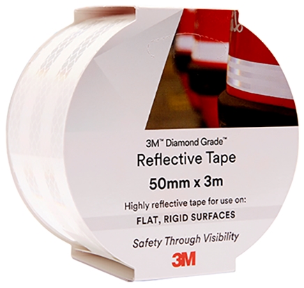 Other view of High-Visibility Reflective Tape - White - 50 mm x 3 m - 983-10 - AR010613594 - Diamond Grade - 3M