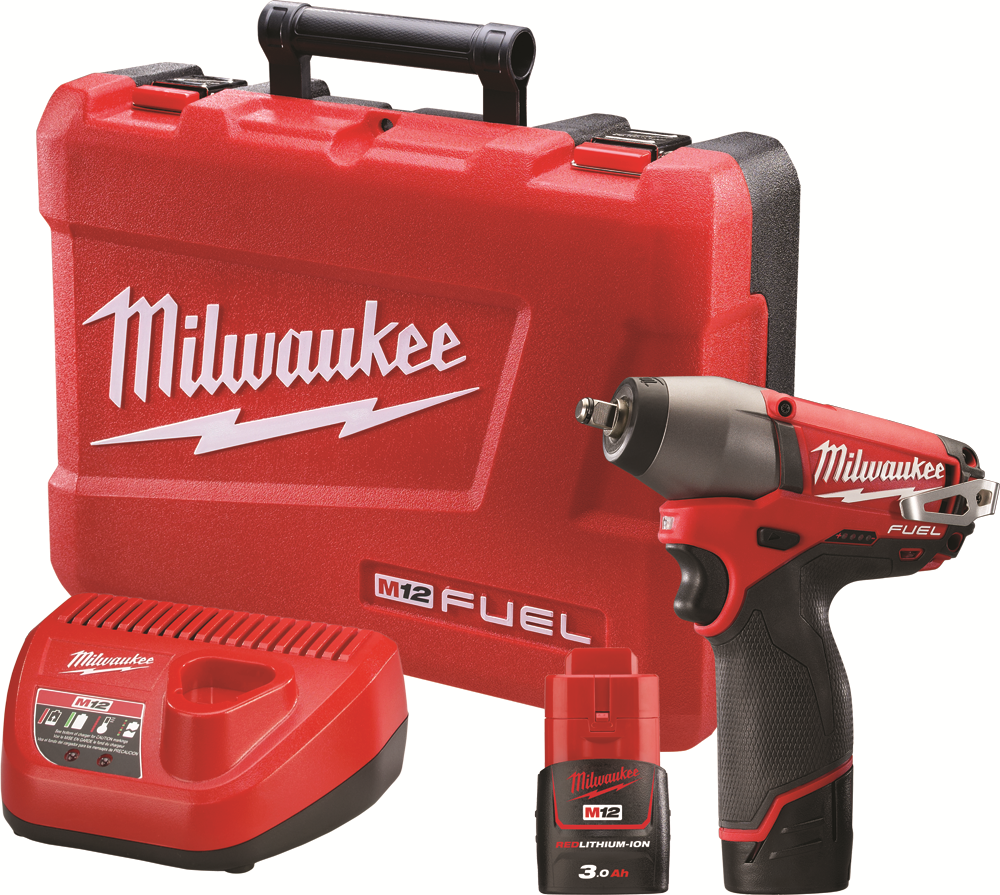 Other view of Milwaukee M12CIW38-302C 12V 3.0Ah Li-ion Cordless Fuel Brushless 3/8" Impact Wrench Kit