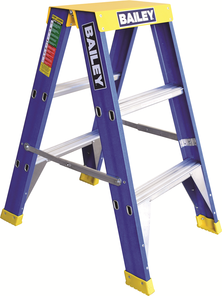 Other view of Big Top Stepladder - 3 Step - Fibreglass - 0.9 m - 150 kg - Professional Punchlock® - BAILEY