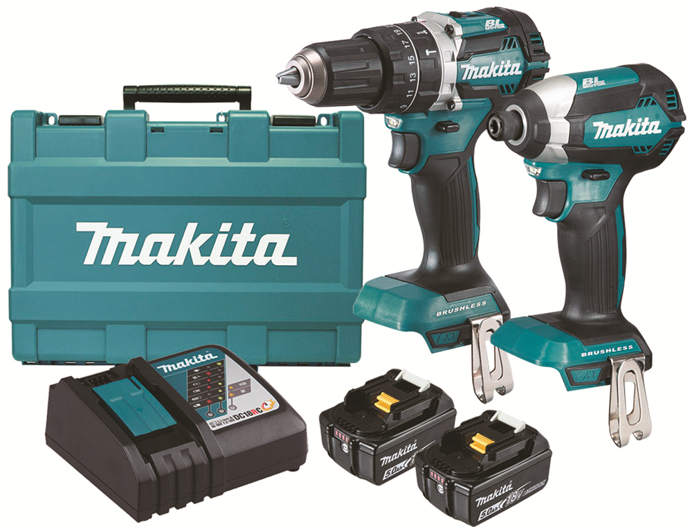 Other view of Makita DLX2180TX 18V 5.0Ah Li-ion Cordless 2 Piece Combo Kit