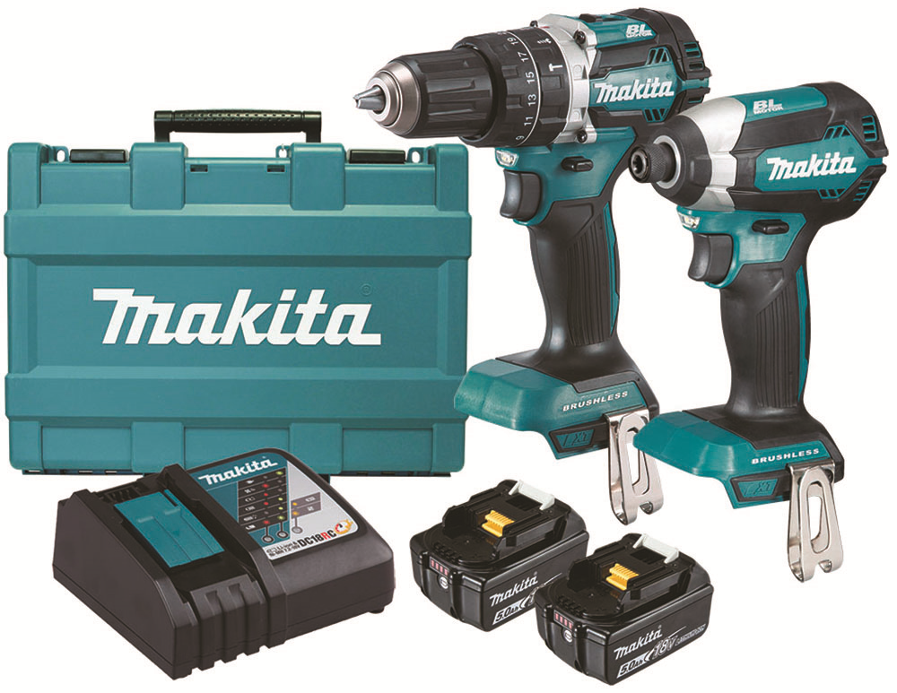 Other view of Makita DLX2176G 18V 6.0Ah Li-ion Cordless 2 Piece Combo Kit