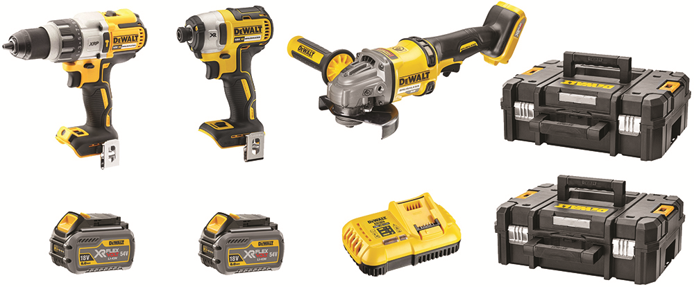 Other view of Dewalt DCZ341T2T-XE 18/54V 6.0Ah Li-ion Cordless Brushless 3 Piece Combo Kit