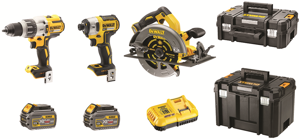 Other view of Dewalt DCZ357T2T-XE 18/54V 6.0Ah Li-ion Cordless Brushless 3 Piece Combo Kit