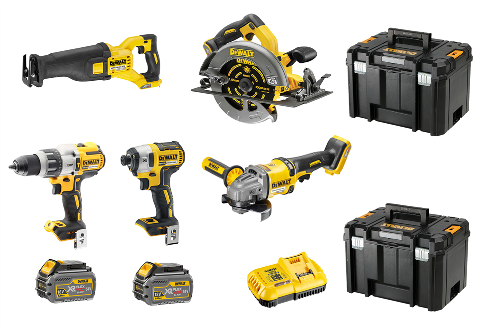 Other view of Dewalt DCZ596T2T-XE 18/54V 6.0Ah Li-ion Cordless Brushless 5 Piece Combo Kit