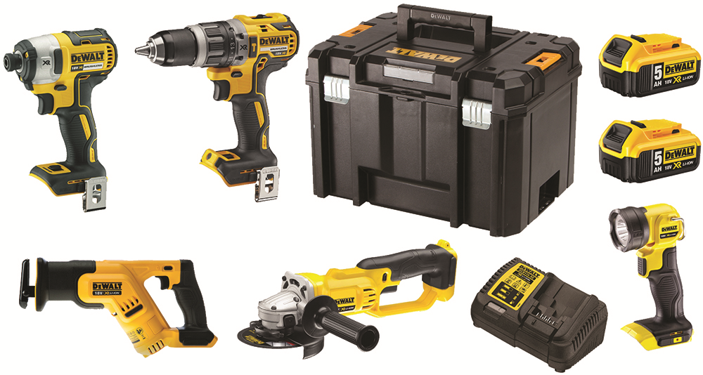 Other view of Dewalt DCZ594P2-XE 18V 5.0Ah Li-ion Cordless 5 Piece Combo Kit