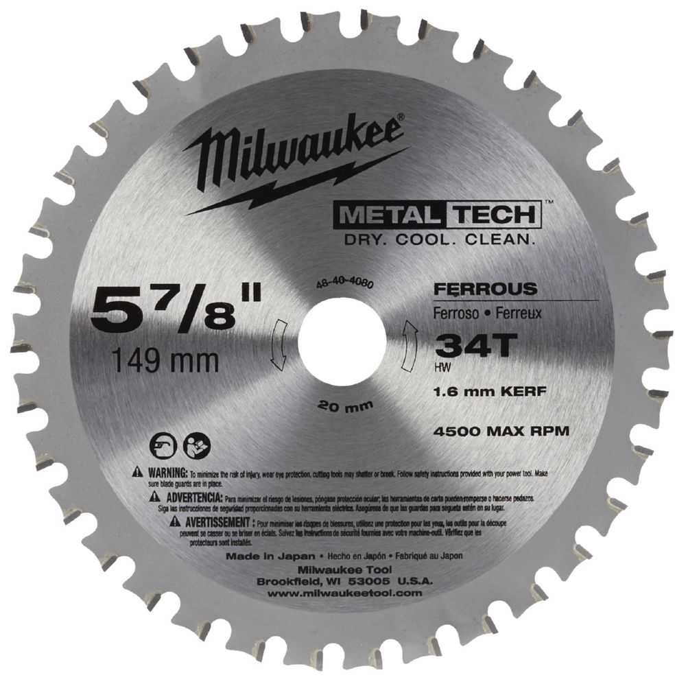 Other view of Milwaukee 48404070 Circular Saw Blade Ferrous 135mm