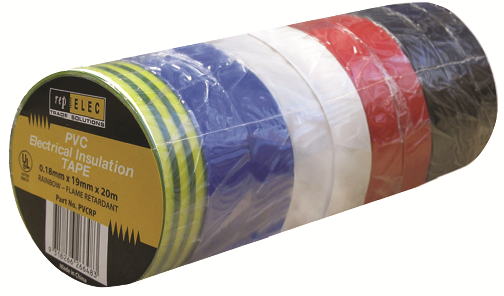 Other view of Electrical Tape - Rainbow - 10 Pack - Repelec